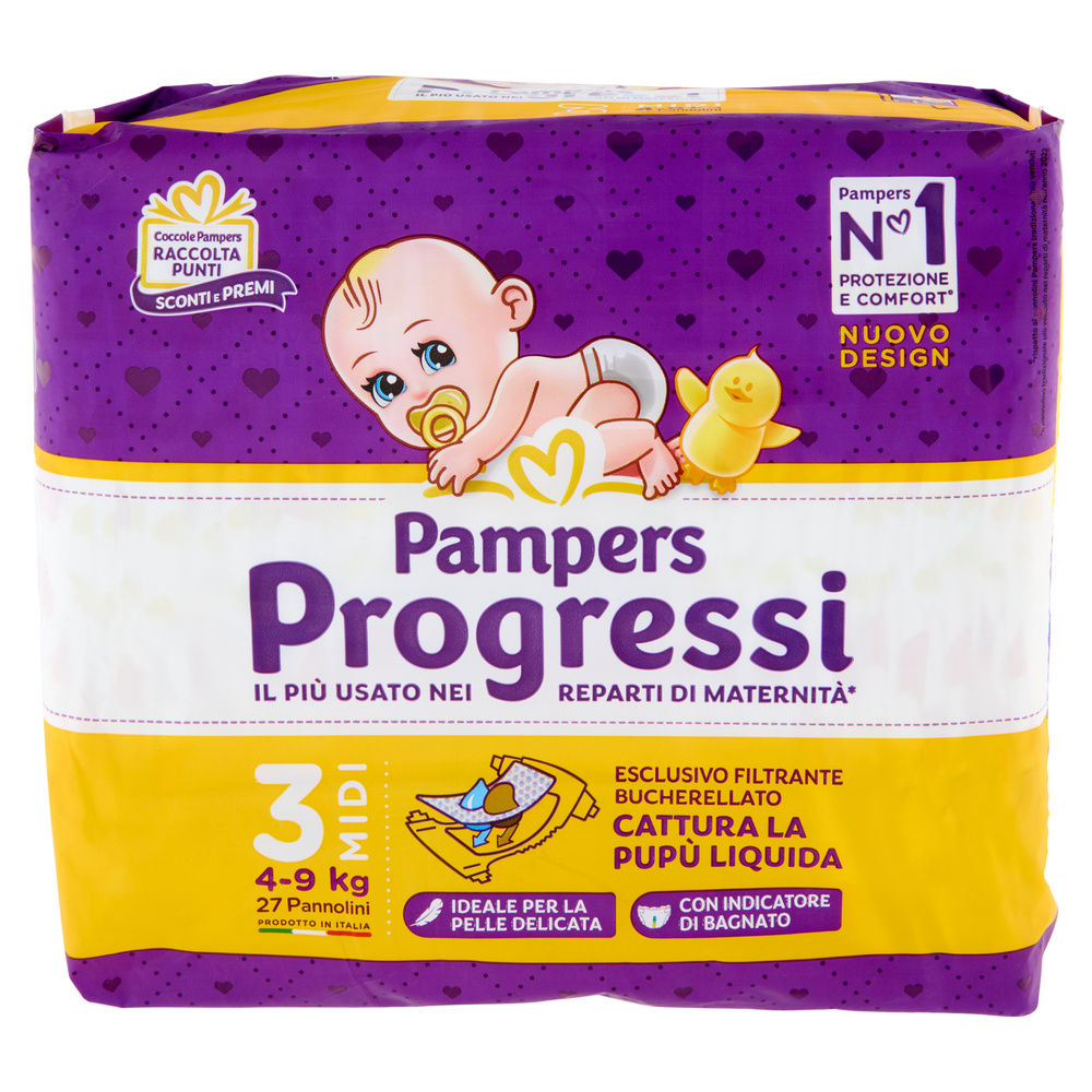 PANNOLINI PAMPERS PROGRESSI MIDI PZ.27 - 6