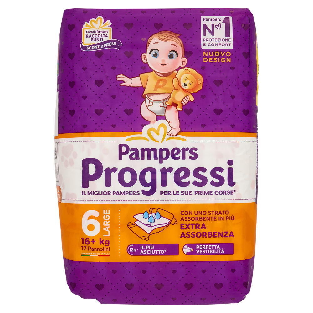 PANNOLINI PAMPERS PROGRESSI XL PZ.17 - 0