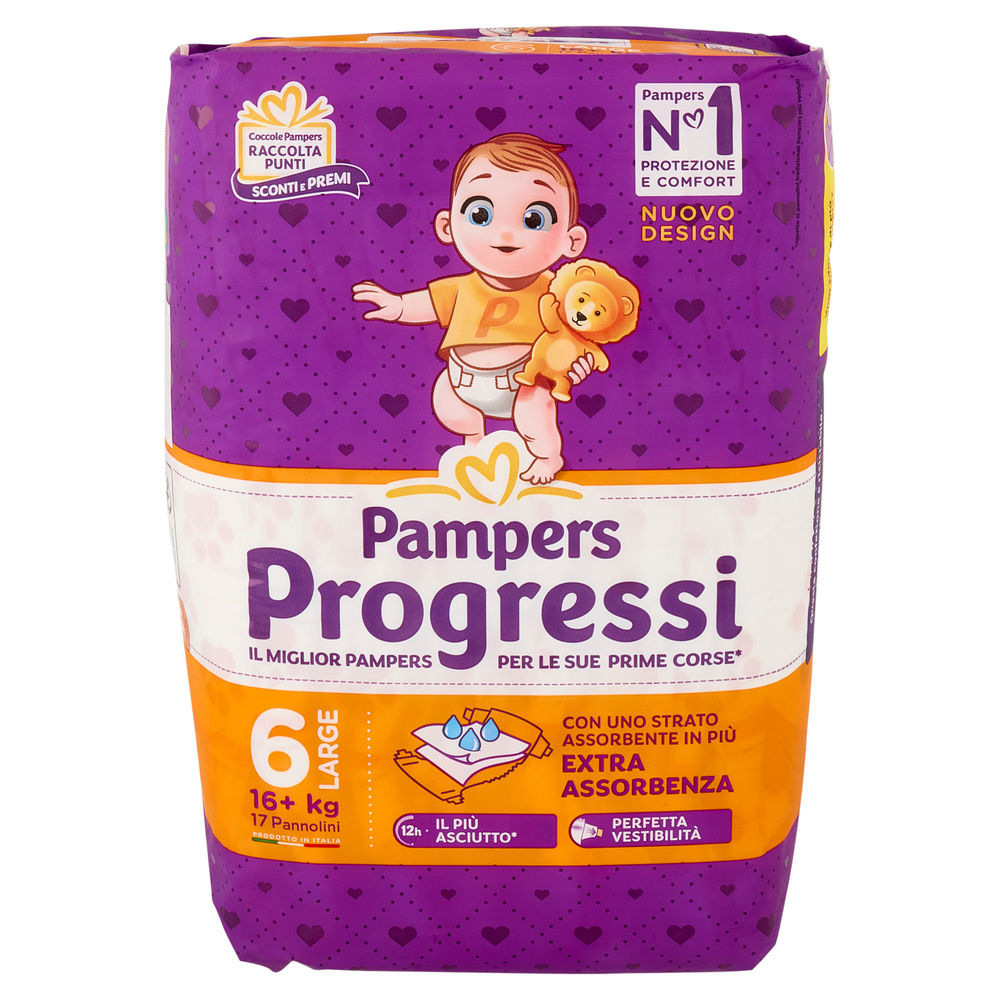 PANNOLINI PAMPERS PROGRESSI XL PZ.17 - 4