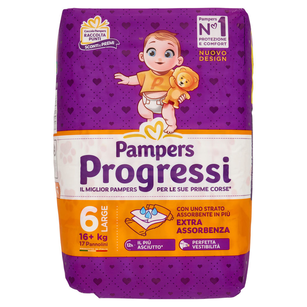 PANNOLINI PAMPERS PROGRESSI XL PZ.17 - 5