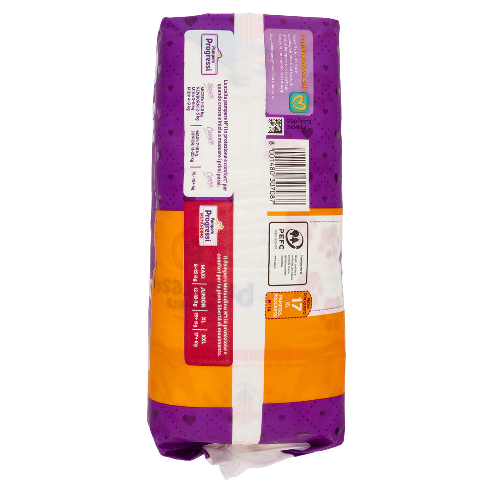 PANNOLINI PAMPERS PROGRESSI XL PZ.17 - 7