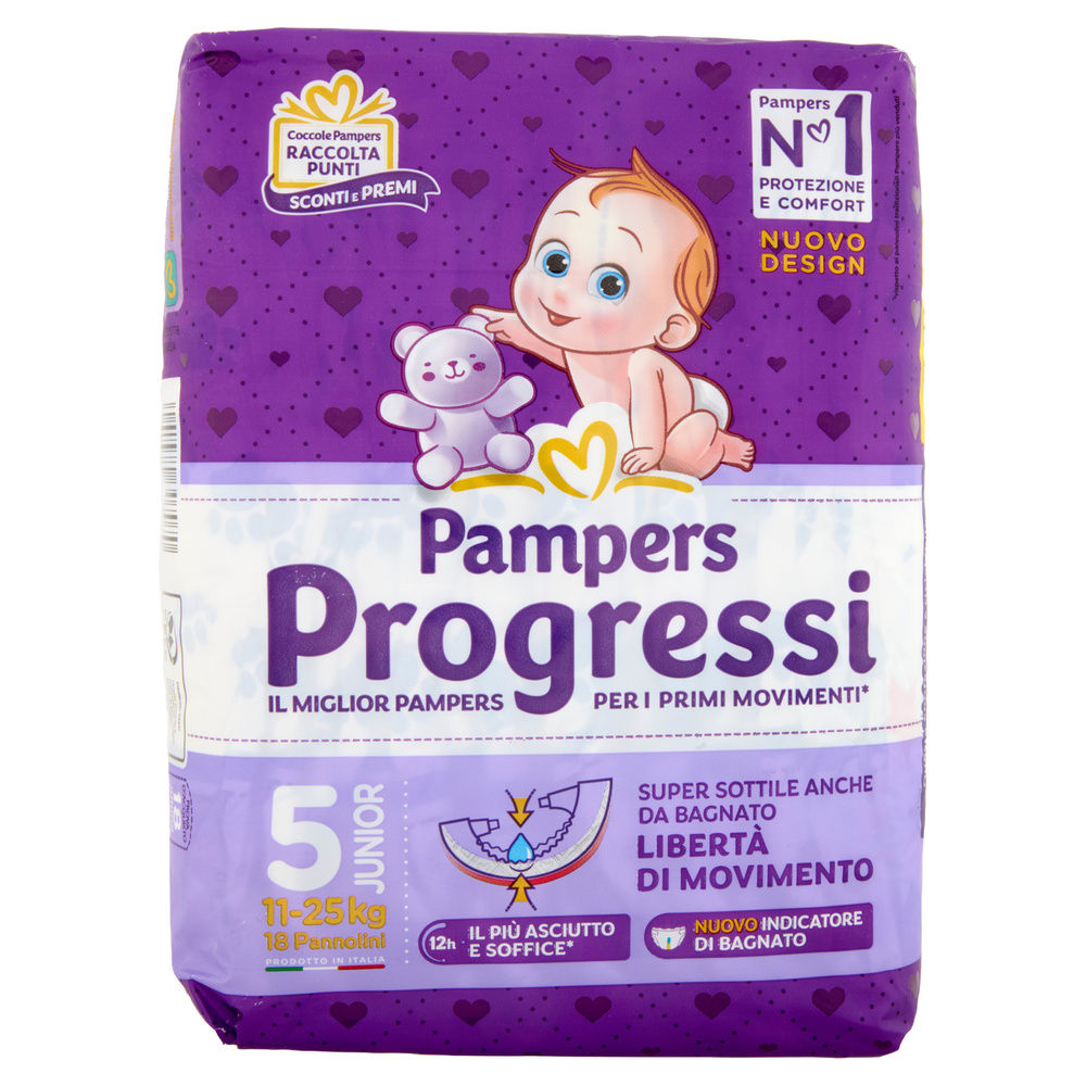 PANNOLINI PAMPERS PROGRESSI JUNIOR PZ.18 - 4
