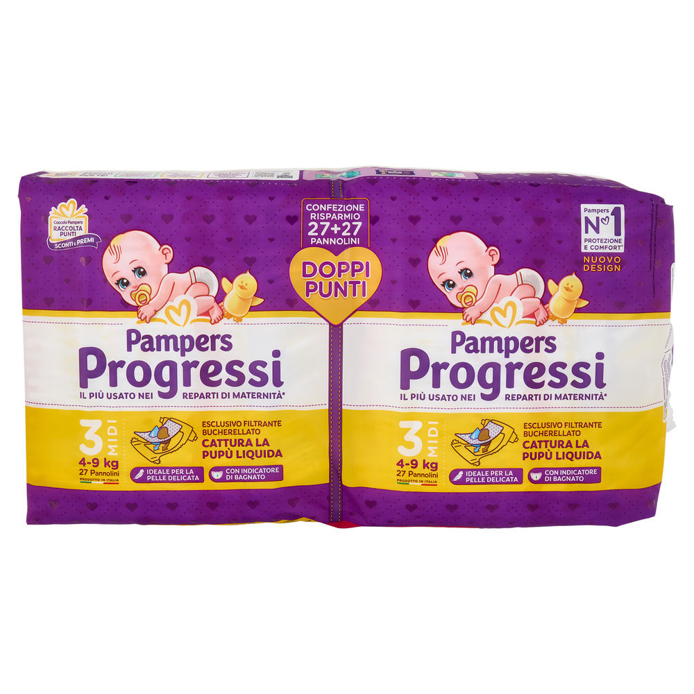 PANNOLINI PAMPERS PROGRESSI MIDI PZ.54 - 4