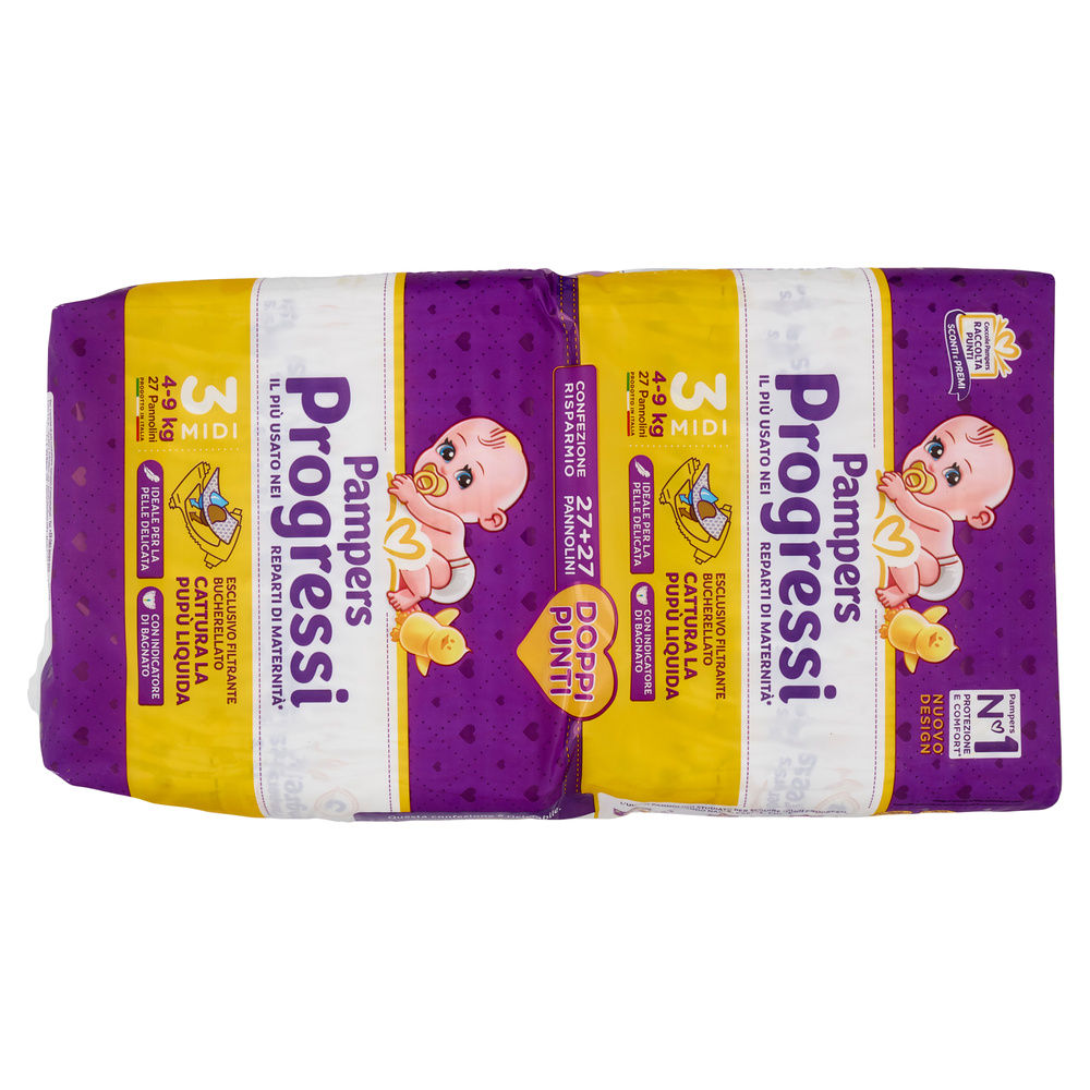 PANNOLINI PAMPERS PROGRESSI MIDI PZ.54 - 1