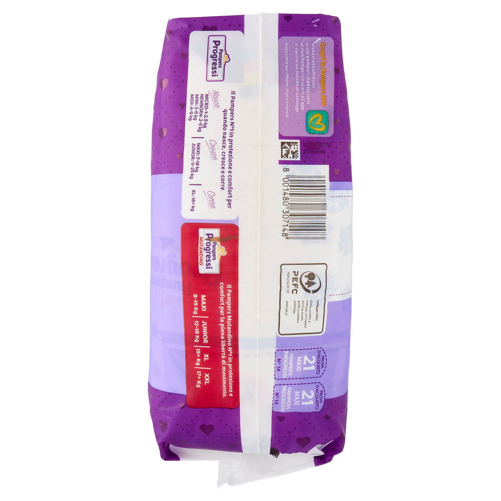 PANNOLINI PAMPERS PROGRESSI MAXI PZ.42 - 5
