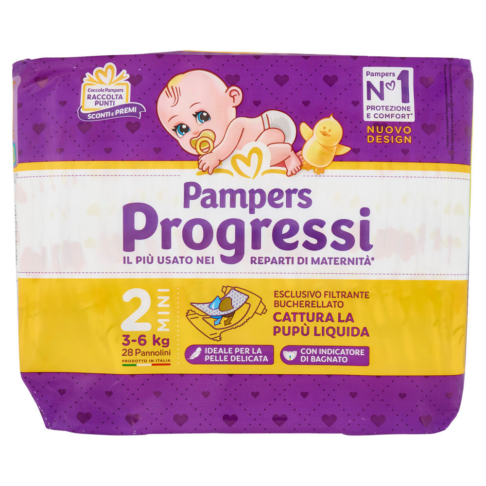 PANNOLINI PAMPERS PROGRESSI MINI PZ.28 - 4