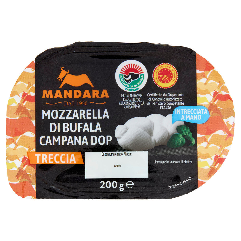 TRECCIA DI MOZZARELLA DI BUFALA CAMPANA DOP MANDARA G 200 - 3