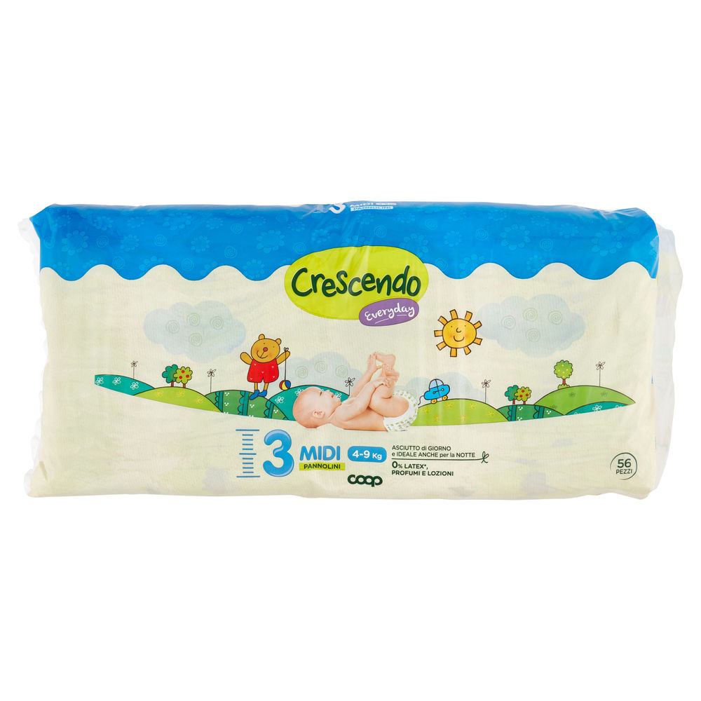 PANNOLINI COOP CRESCENDO EVERYDAY TG 3 PACCO DOPPIO PZ.56 - 0