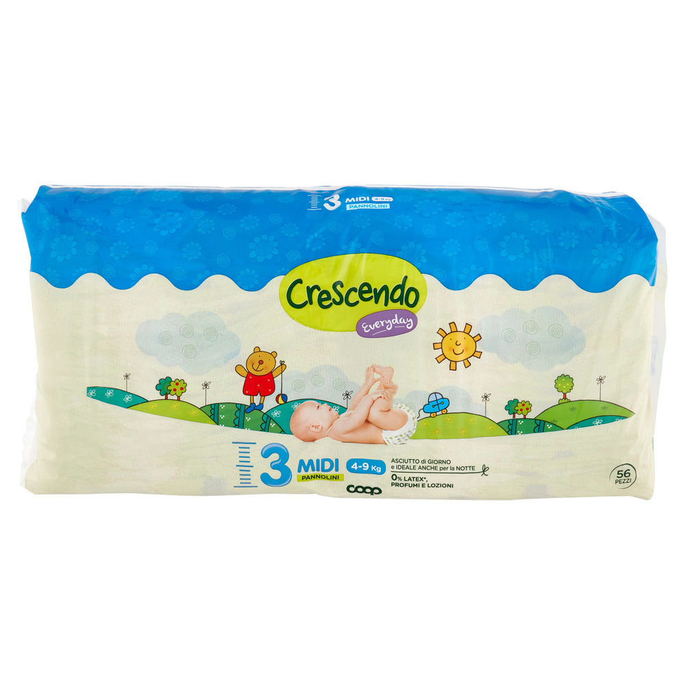 PANNOLINI COOP CRESCENDO EVERYDAY TG 3 PACCO DOPPIO PZ.56 - 8