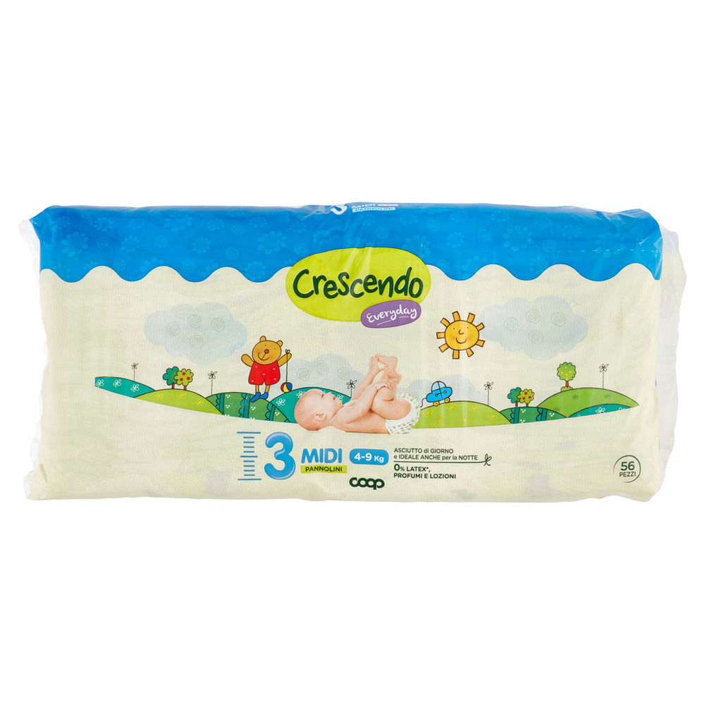 PANNOLINI COOP CRESCENDO EVERYDAY TG 3 PACCO DOPPIO PZ.56 - 3