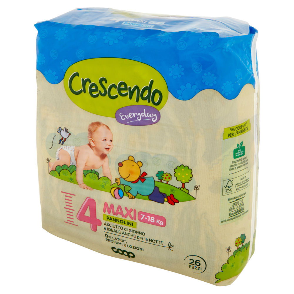 PANNOLINI COOP CRESCENDO EVERYDAY TG 4 PZ.26 - 4
