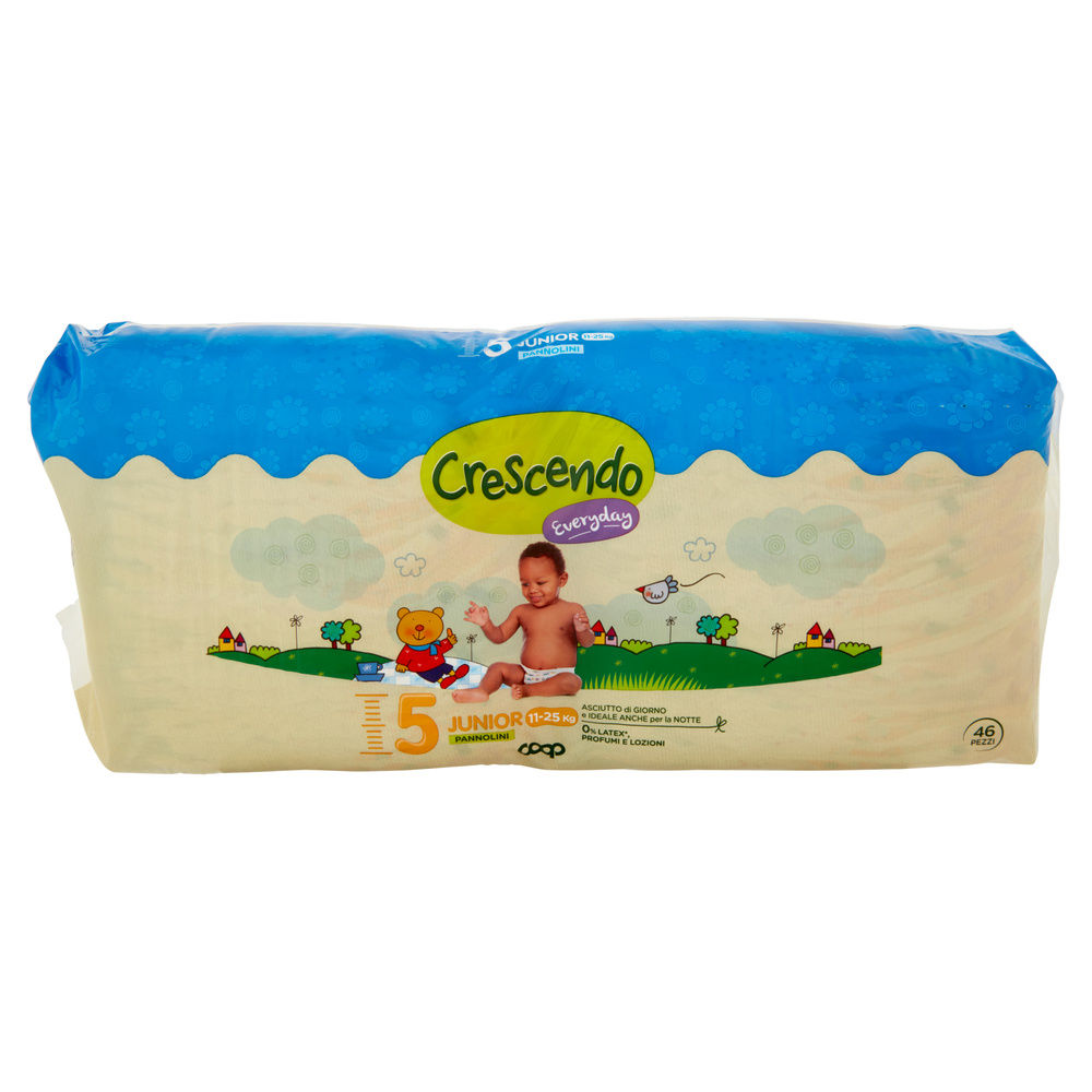 PANNOLINI COOP CRESCENDO EVERYDAY TG 5 PACCO DOPPIO PZ.46 - 8