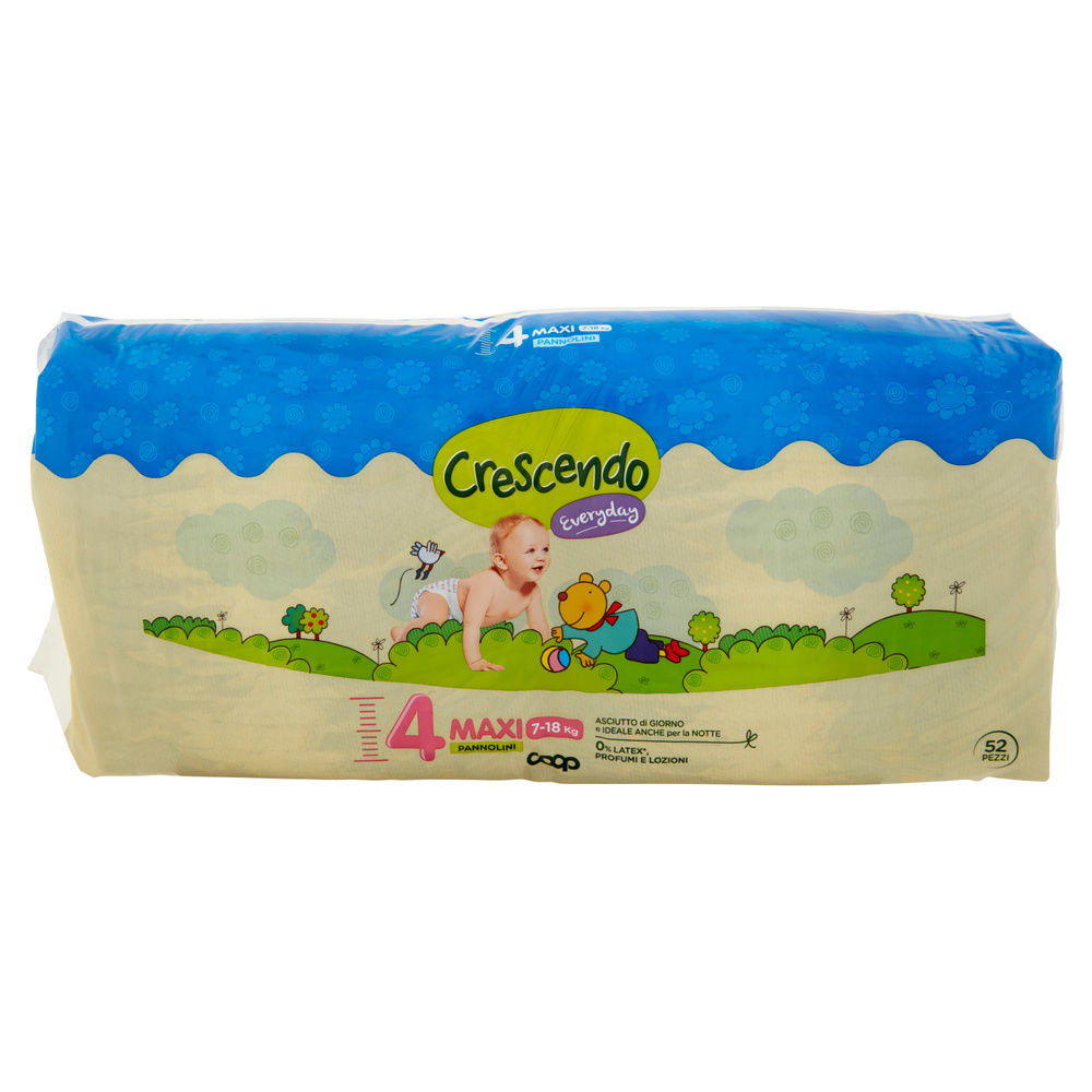 PANNOLINI COOP CRESCENDO EVERYDAY TG 4 PACCO DOPPIO PZ.52 - 8