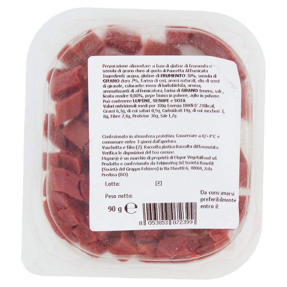 CUBETTI VEGETALI AL GUSTO PANCETTA AFFUMICATA GOOD&GREEN   90G - 1