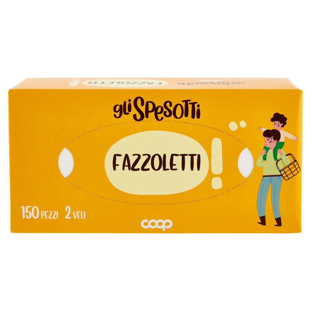 FAZZOLETTI BOX GLI SPESOTTI COOP 2 VELI FSC PZ.150 - 2