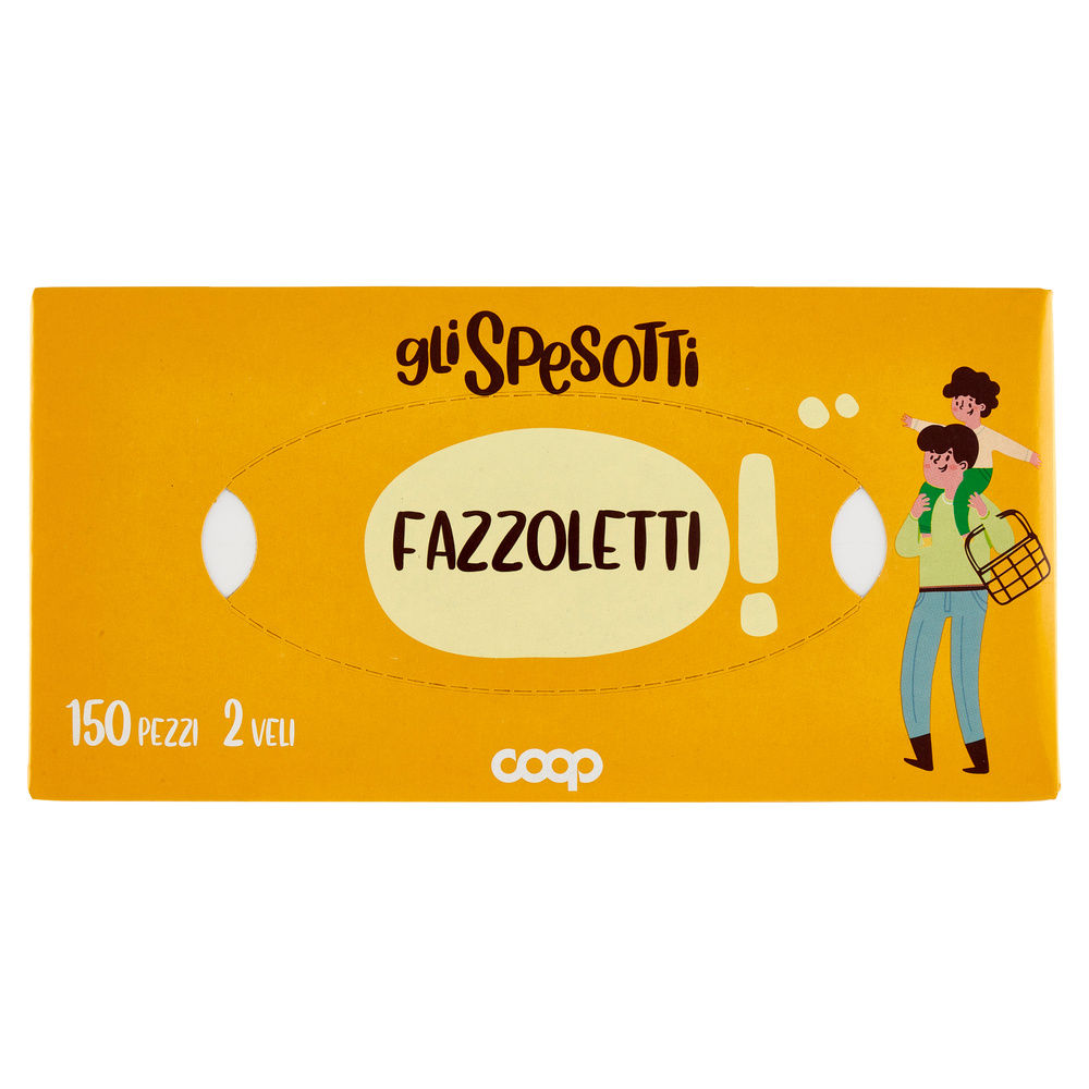 FAZZOLETTI BOX GLI SPESOTTI COOP 2 VELI FSC PZ.150 - 3