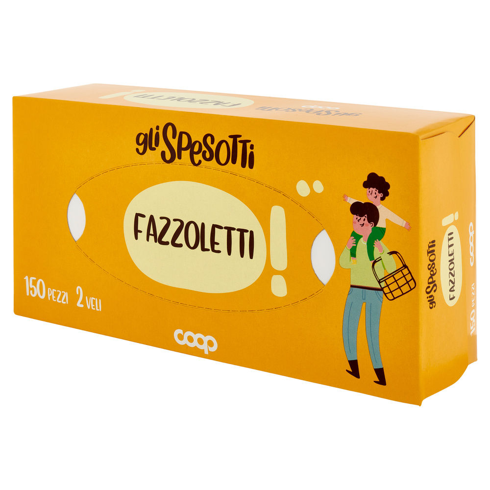 FAZZOLETTI BOX GLI SPESOTTI COOP 2 VELI FSC PZ.150 - 8