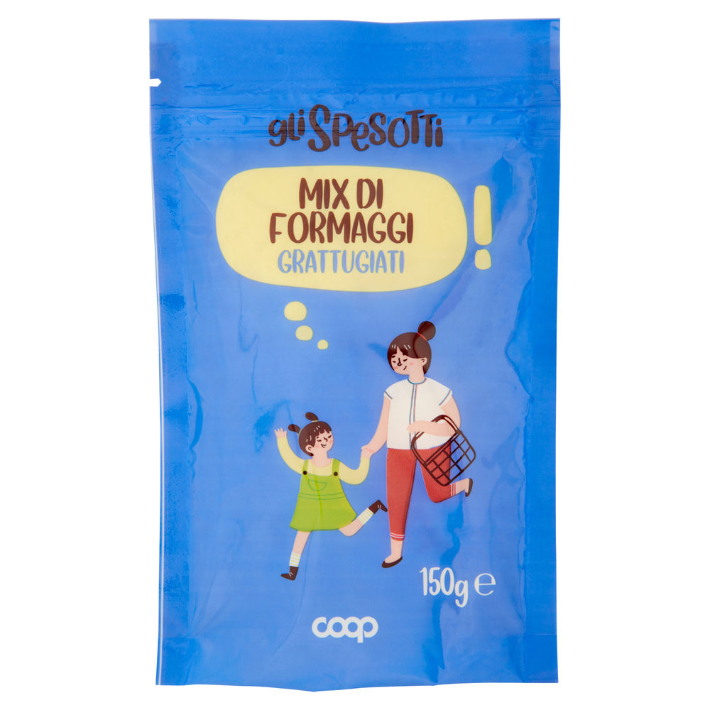 Mix di formaggi grattugiati gli spesotti coop g 150