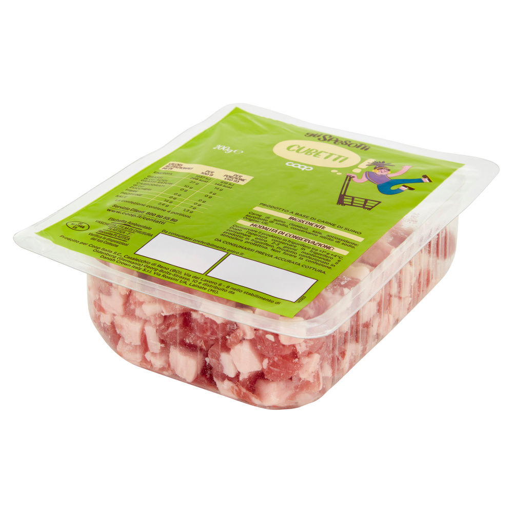 CUBETTI DOLCI DI SUINO GLI SPESOTTI COOP G 200 - 7