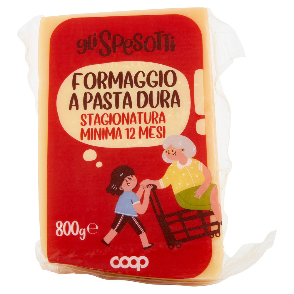 FORMAGGIO A PASTA DURA STAGIONATURA MINIMA 12 MESI GLI SPESOTTI COOP G 800 - 2