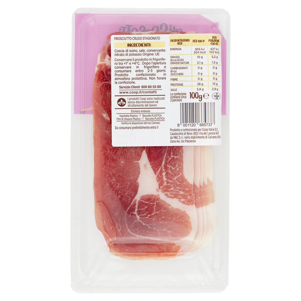 PROSCIUTTO CRUDO STAGIONATO GLI SPESOTTI COOP G 100 - 1