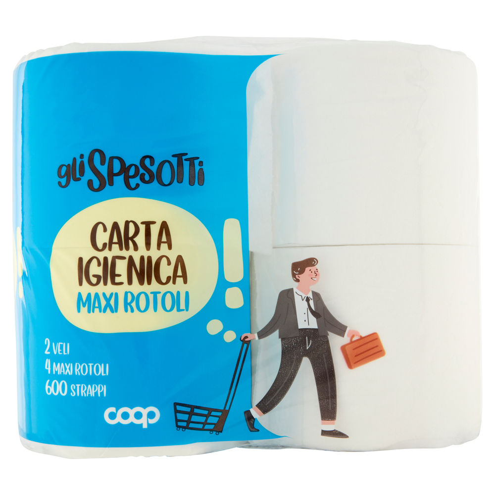 Carta igienica gli spesotti coop maxirotoli fsc 2veli 600strappi pz 4