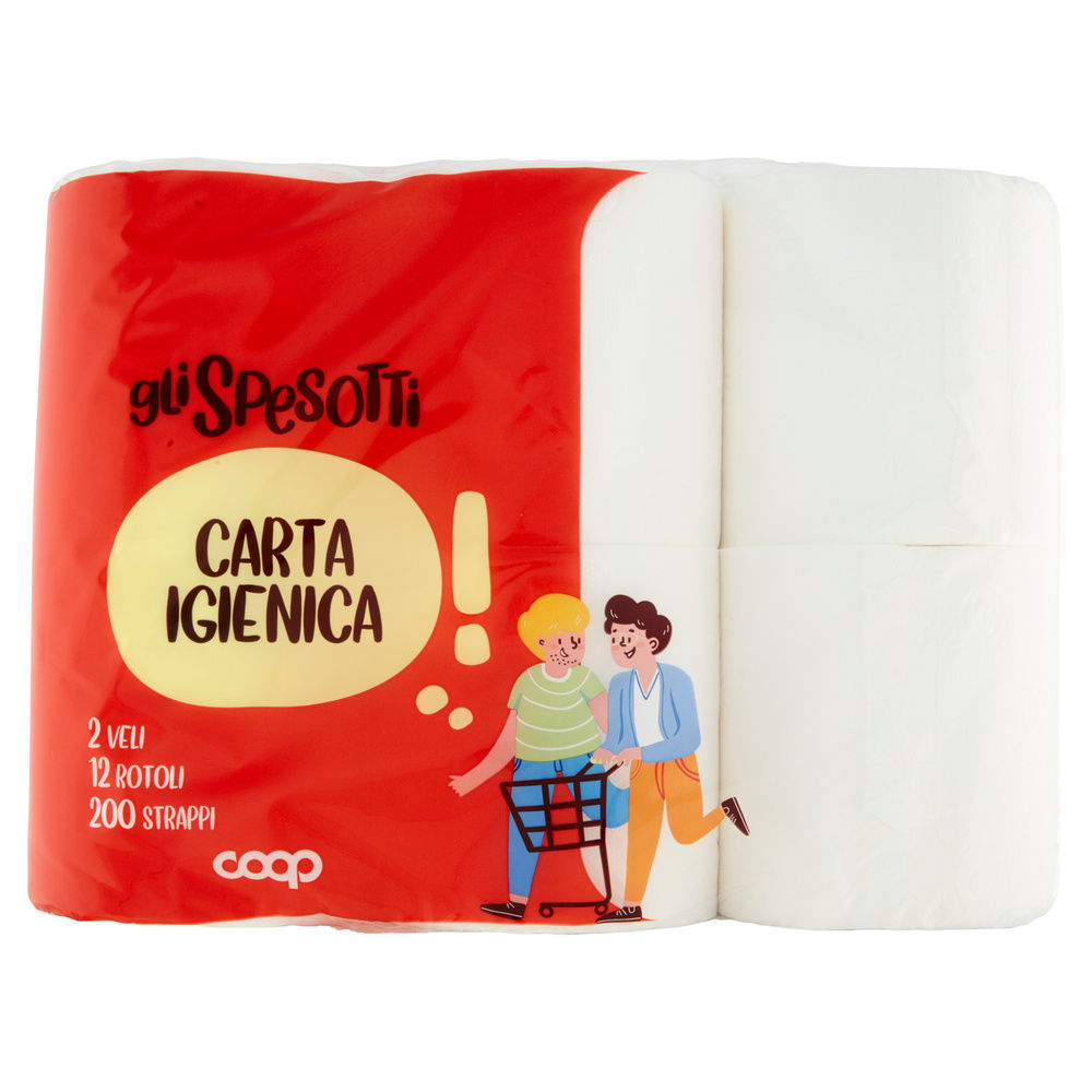 CARTA IGIENICA GLI SPESOTTI COOP FSC 2VELI 200STRAPPI PZ 12 - 3
