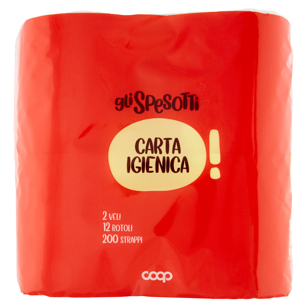 CARTA IGIENICA GLI SPESOTTI COOP FSC 2VELI 200STRAPPI PZ 12 - 4