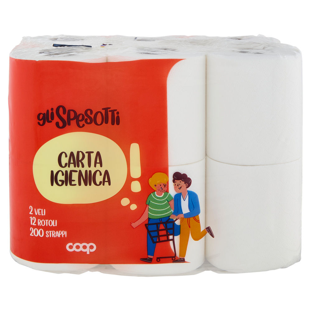 CARTA IGIENICA GLI SPESOTTI COOP FSC 2VELI 200STRAPPI PZ 12 - 10