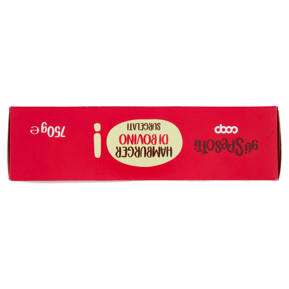 HAMBURGER DI BOVINO SURGELATI GLI SPESOTTI COOP PZ10 G 750 - 6