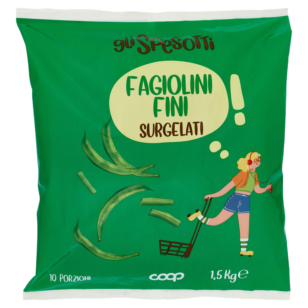 FAGIOLINI FINI SURGELATI GLI SPESOTTI COOP KG 1,5 - 2