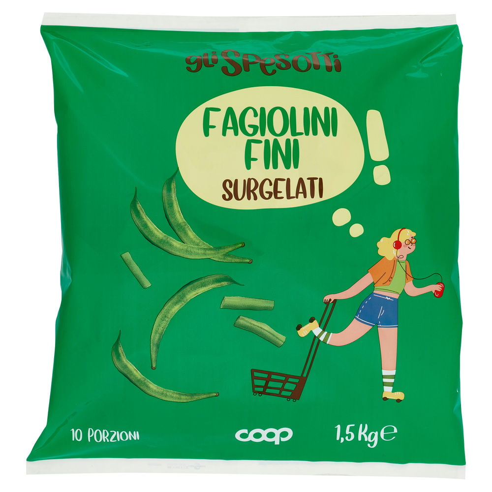 FAGIOLINI FINI SURGELATI GLI SPESOTTI COOP KG 1,5 - 3