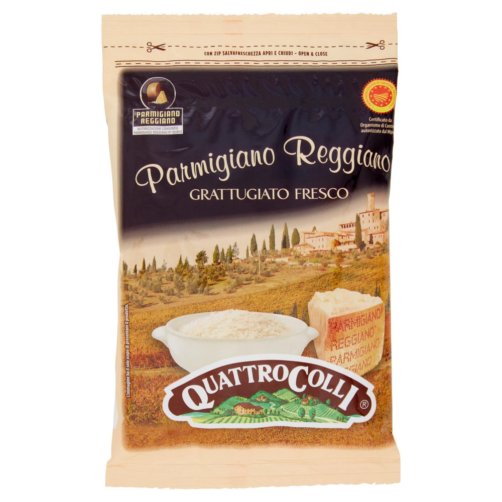 PARMIGIANO REGGIANO DOP GRATTUGIATO FRESCO QUATTROCOLLI G 125 - 0