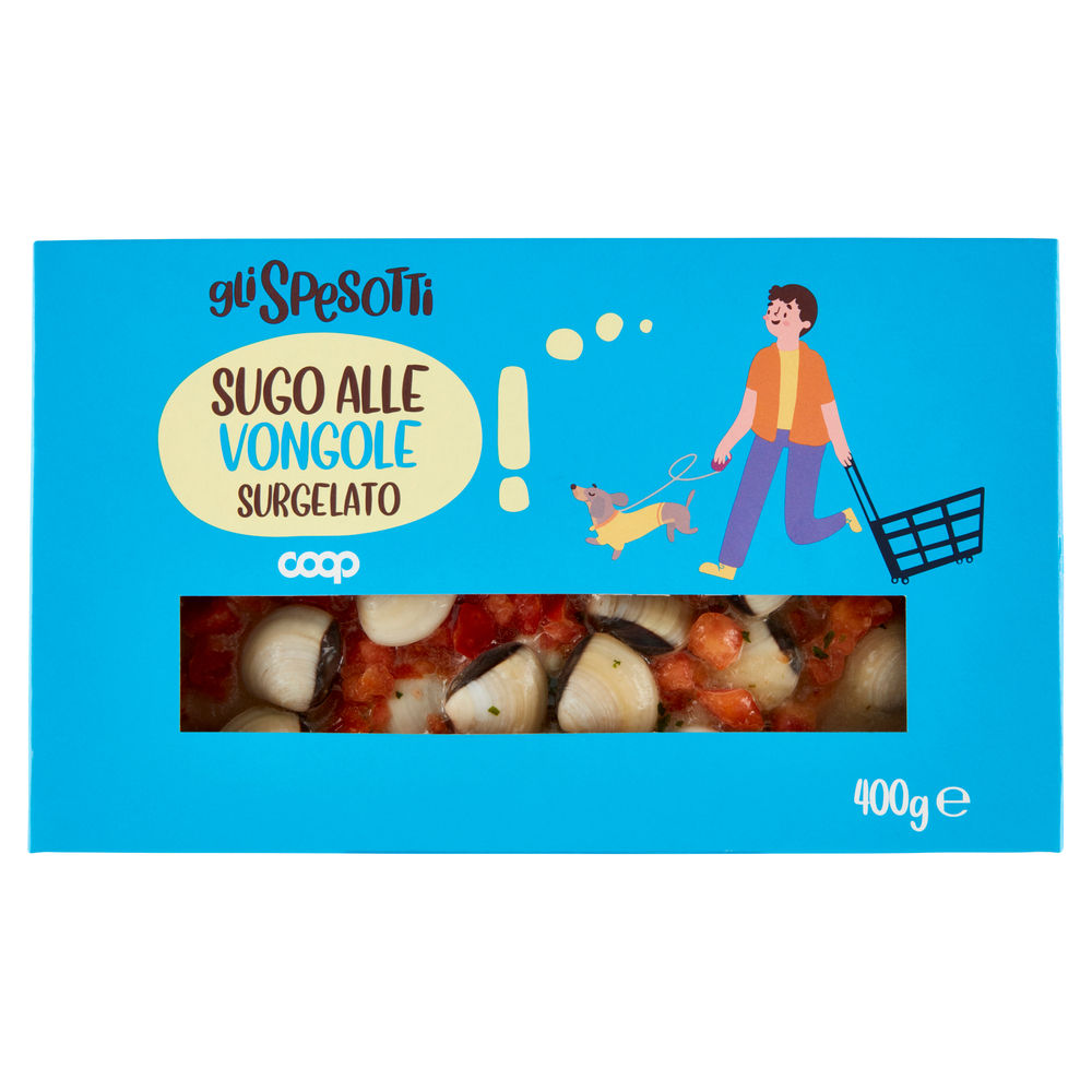 Sugo alle vongole surgelato gli spesotti coop g 400
