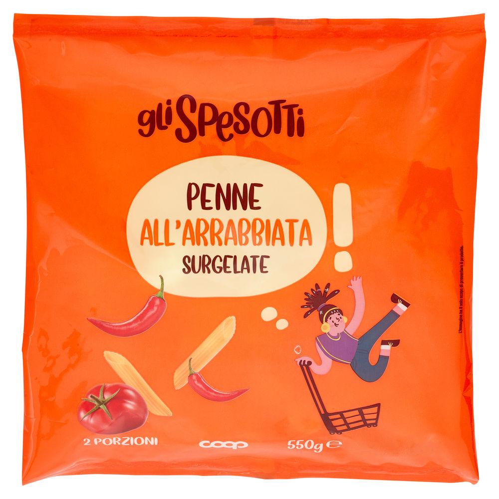 PENNE ALL'ARRABBIATA SURGELATE GLI SPESOTTI COOP G 550 - 2