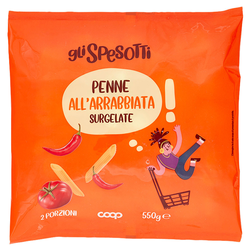 PENNE ALL'ARRABBIATA SURGELATE GLI SPESOTTI COOP G 550 - 3