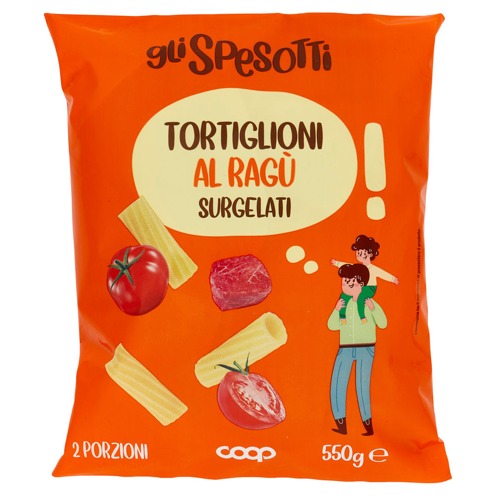 TORTIGLIONI AL RAGÙ SURGELATI GLI SPESOTTI COOP G 550 - 3