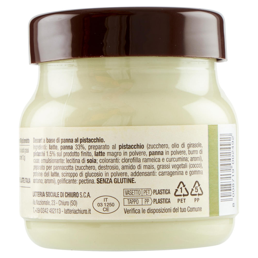 PANNA GHIOTTA PISTACCHIO 120 G.LATTERIA DI CHIURO - 1
