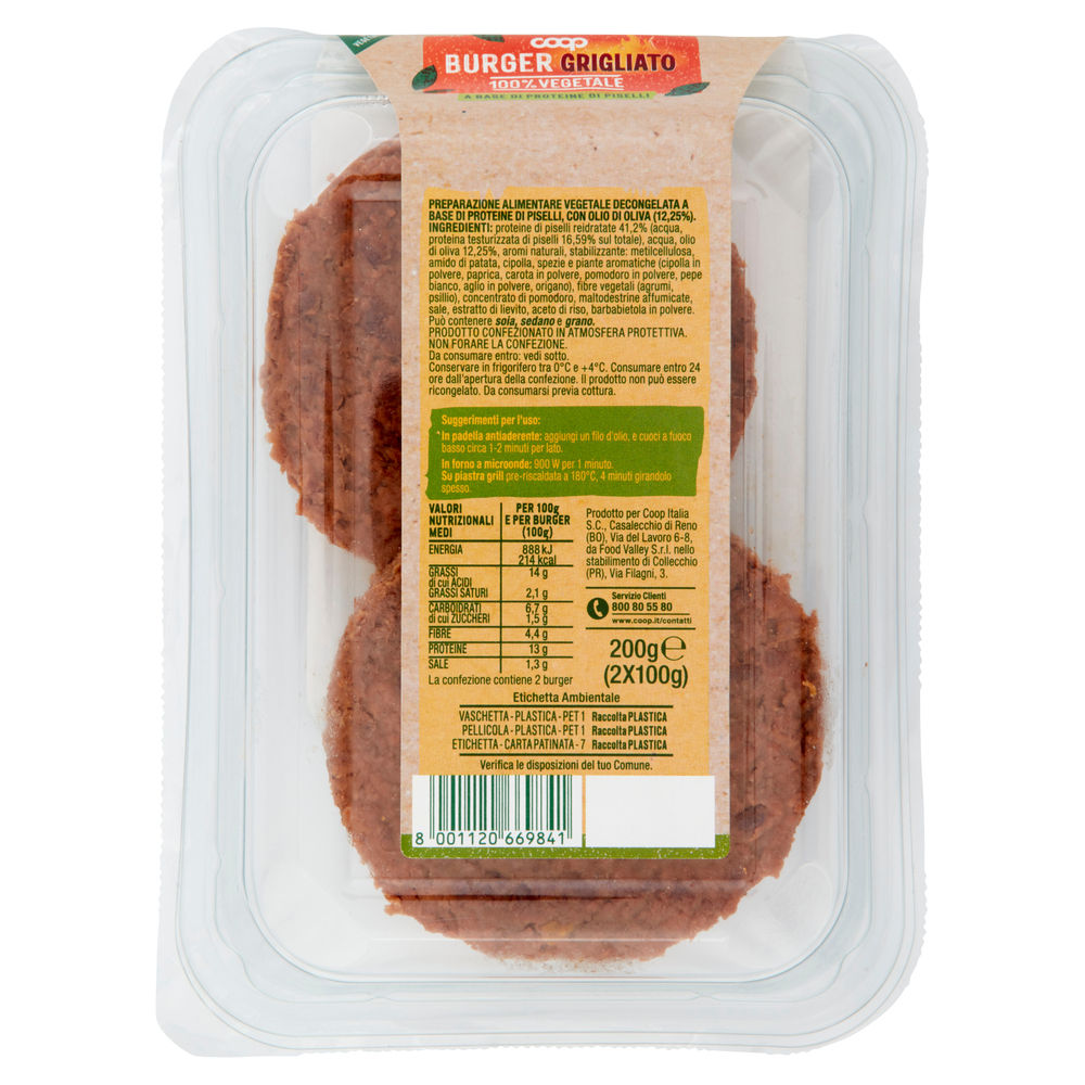 BURGER 100% VEGETALE  COOP G 200 - 1