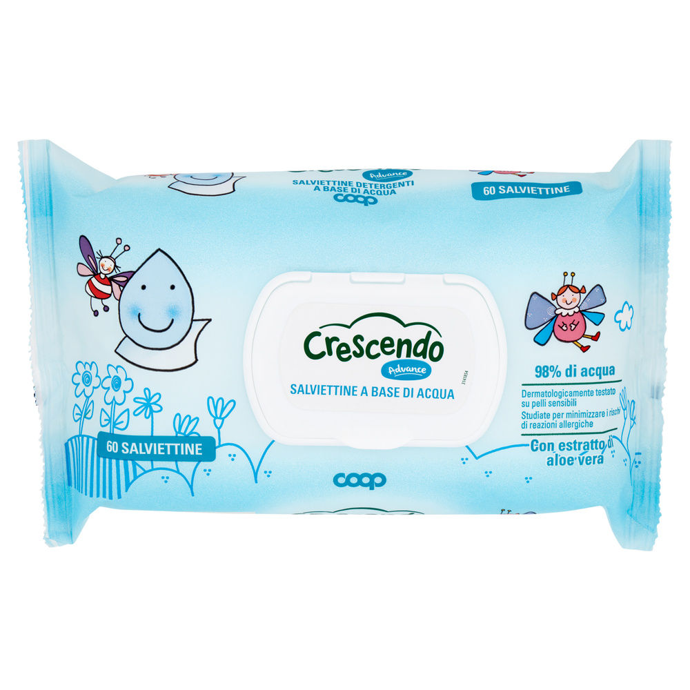 SALVIETTINE DETERGENTI A BASE DI ACQUA COOP CRESCENDO ADVANCE PZ.60 - 2