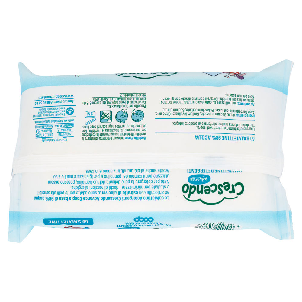 SALVIETTINE DETERGENTI A BASE DI ACQUA COOP CRESCENDO ADVANCE PZ.60 - 1