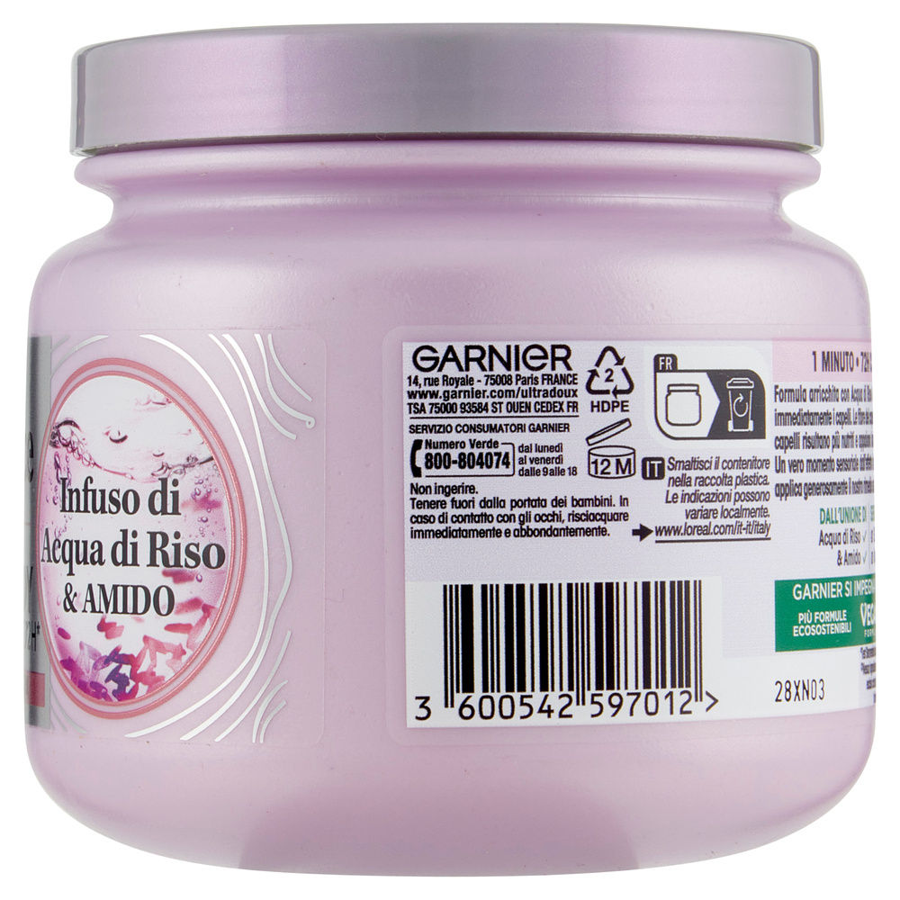 MASCHERA LISCIANTE ULTRA DOLCE GARNIER INFUSO DI ACQUA DI RISO&AMIDO ML 340 - 5
