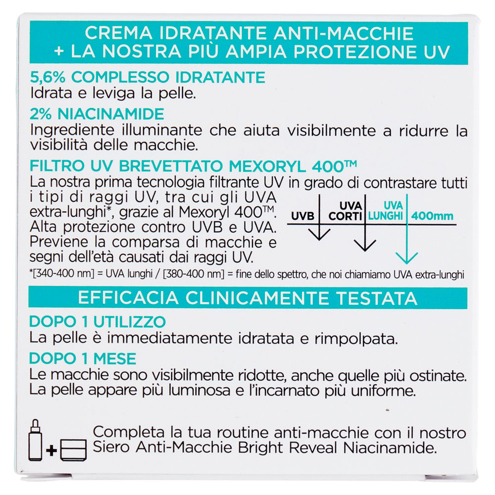CREMA VISO L'OREAL BRIGHT REVEAL NIACINAMIDE SPF 50+ ML 50 - 1