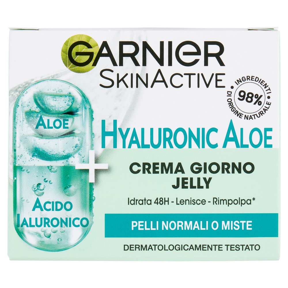 CREMA GIORNO GARNIER SKIN ACTIVE JELLY HYALURONIC ALOE ML 50 - 0