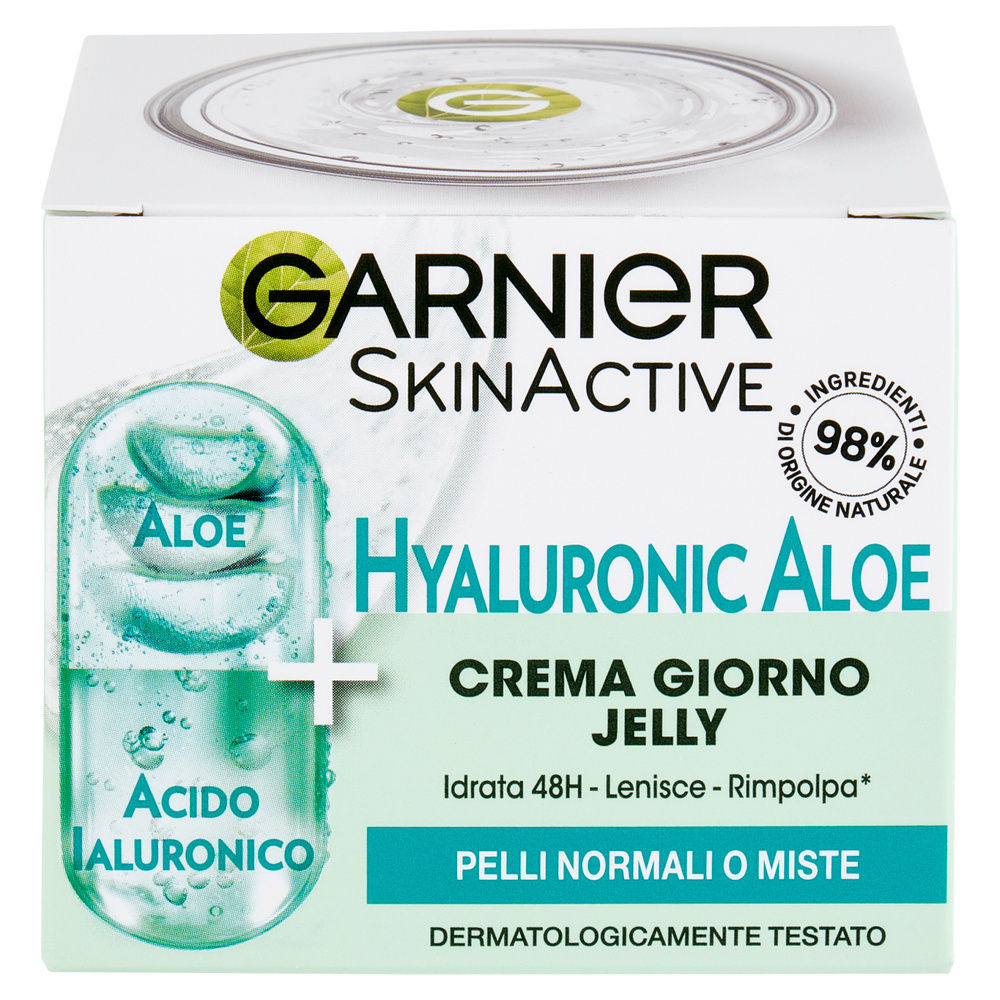 CREMA GIORNO GARNIER SKIN ACTIVE JELLY HYALURONIC ALOE ML 50 - 2