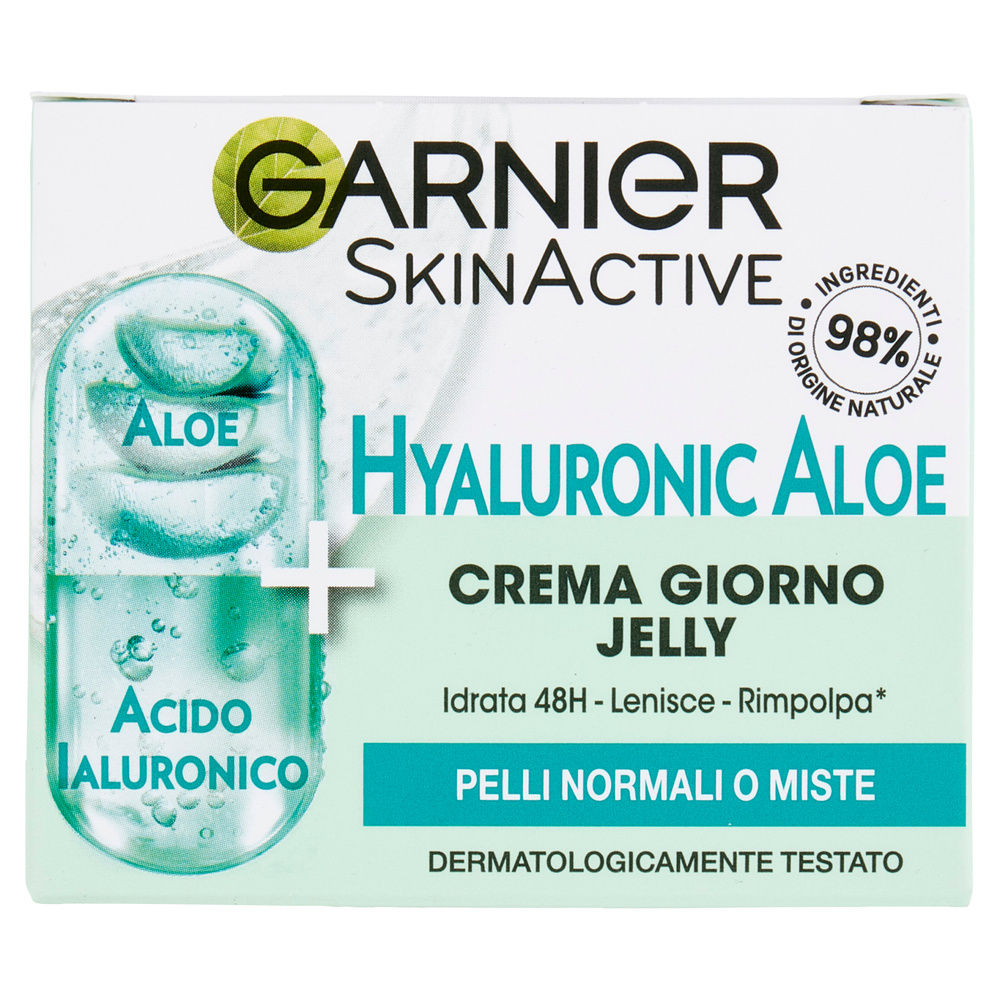 CREMA GIORNO GARNIER SKIN ACTIVE JELLY HYALURONIC ALOE ML 50 - 7