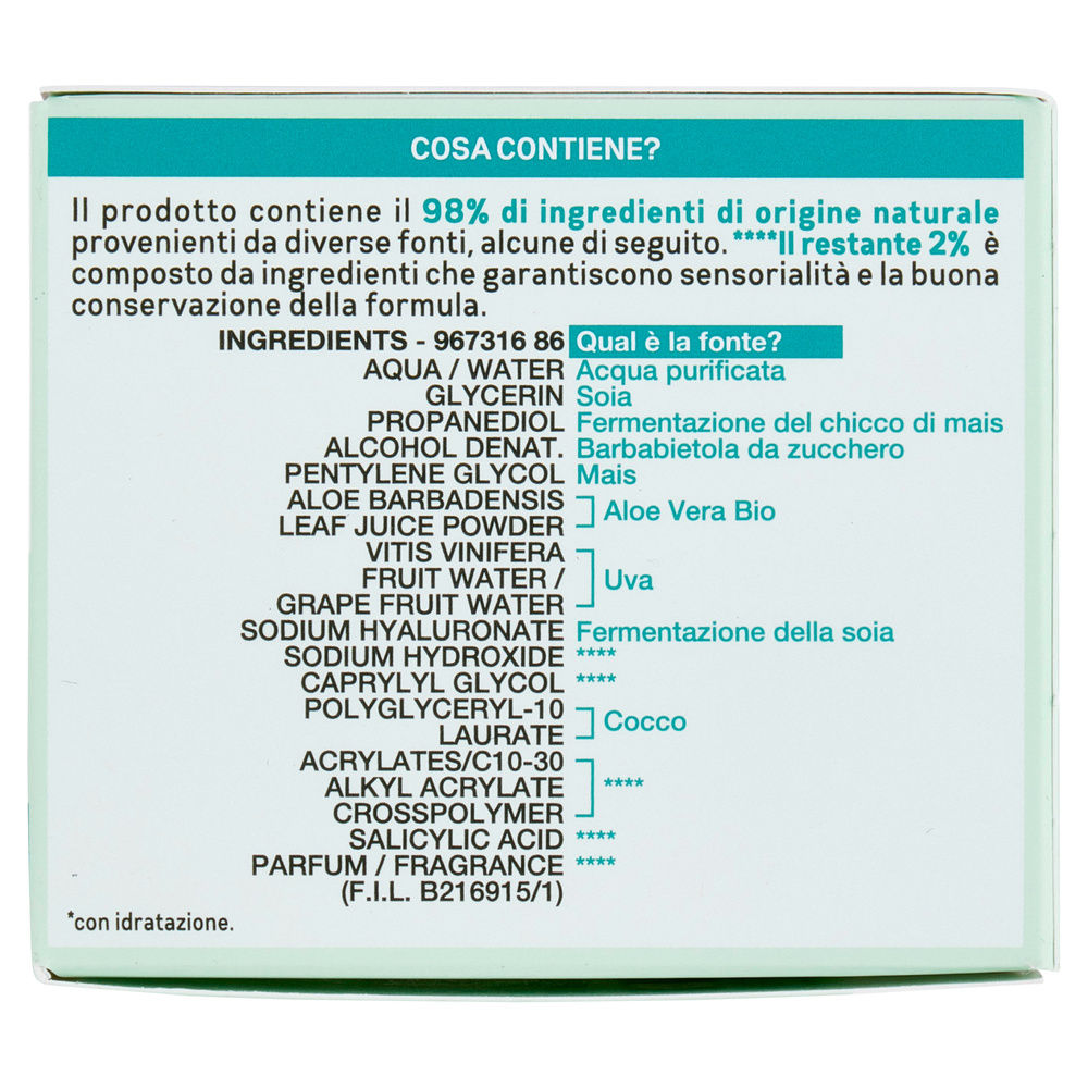 CREMA GIORNO GARNIER SKIN ACTIVE JELLY HYALURONIC ALOE ML 50 - 5