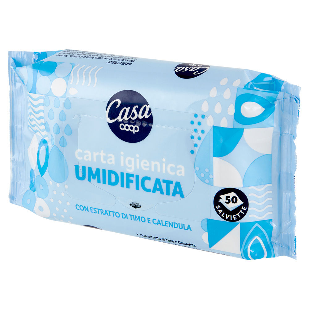 CARTA IGIENICA UMIDIFICATA IN SALVIETTE COOP CASA PZ 50 - 6