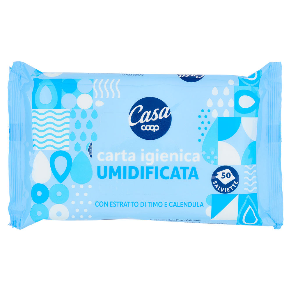 CARTA IGIENICA UMIDIFICATA IN SALVIETTE COOP CASA PZ 50 - 0