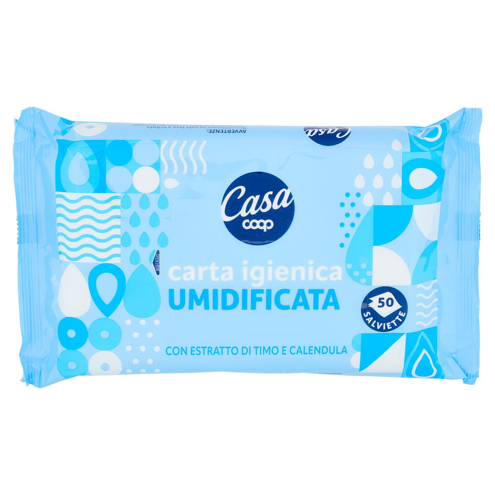 CARTA IGIENICA UMIDIFICATA IN SALVIETTE COOP CASA PZ 50 - 10